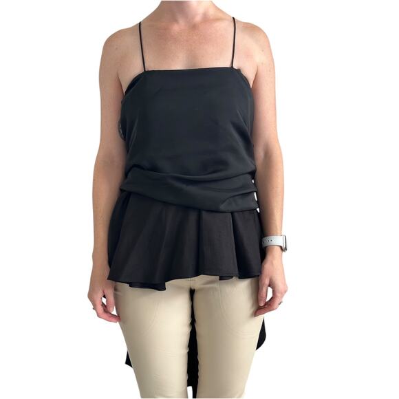 The Row Cobsen Multi Way Folded Wrap Top Black size US 2 - Picture 3 of 16